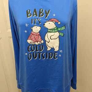 👍 Women's Secret Treasures Christmas Top Blouse Long sleeve M Size 8-10